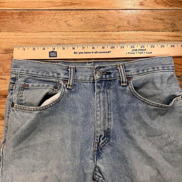 Levi’s 550 Vintage Y2K Blue Light Wash Faded Distressed Denim Jeans - Picture 6 of 7